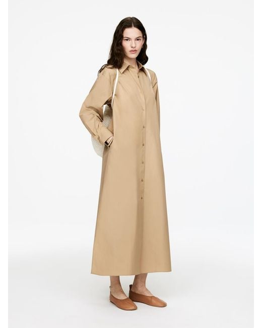 ARKET Natural Oversize-Hemdkleid