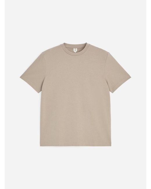 ARKET Natural Interlock Regular T-Shirt for men
