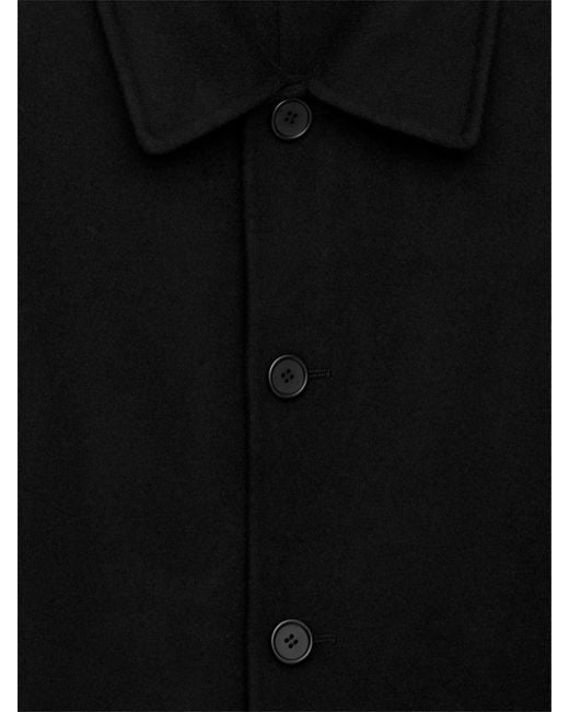 ARKET Black Double-Face Wool Coat for men