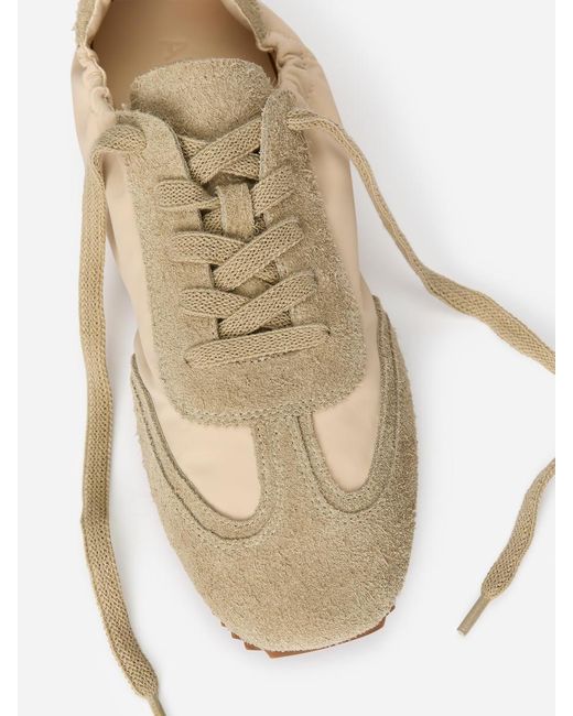 ARKET Black Suede Nylon Trainers