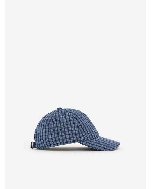 ARKET Blue Poplin Baseball Cap for men