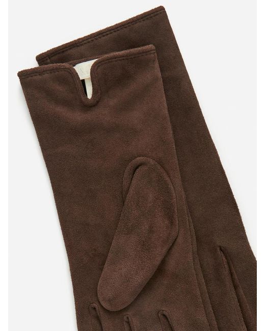 ARKET Brown Suede Gloves