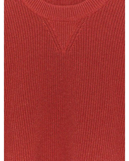 ARKET Red Cotton Linen Jumper for men