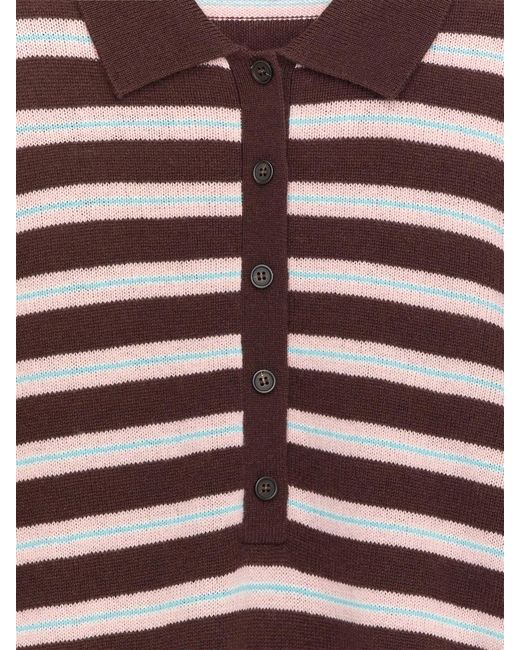 ARKET Red Wool Polo Jumper
