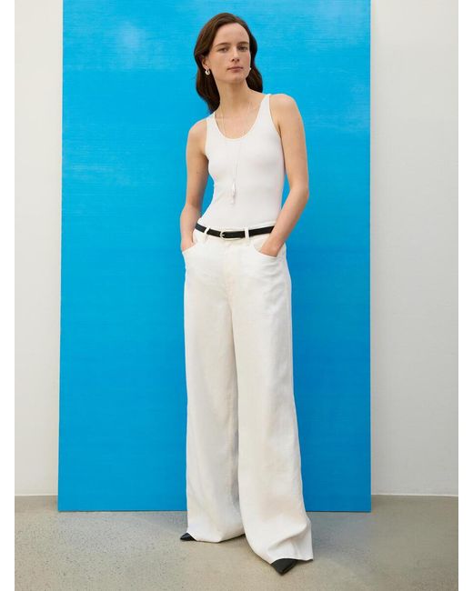 ARKET White Racerback Bodysuit