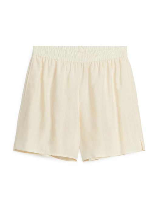 ARKET Natural Silk Shorts