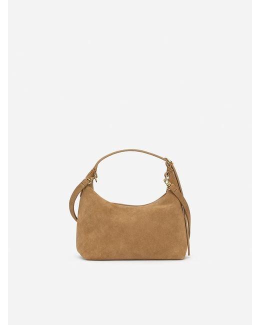 ARKET White Split Suede Bag