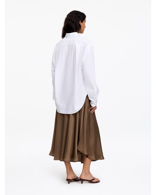 ARKET White Wide Drawstring Skirt