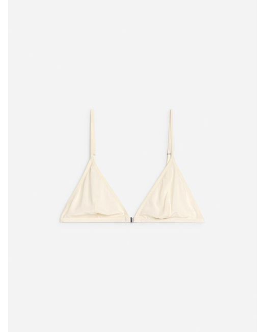 ARKET White Silk-Blend Bra