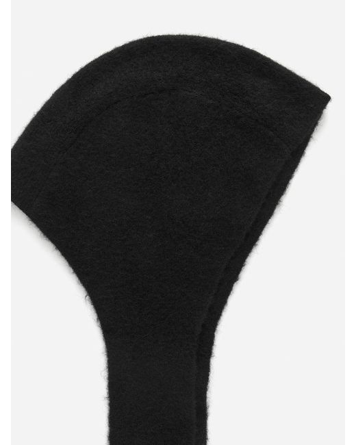 ARKET Black Alpaca-Wool Blend Hood