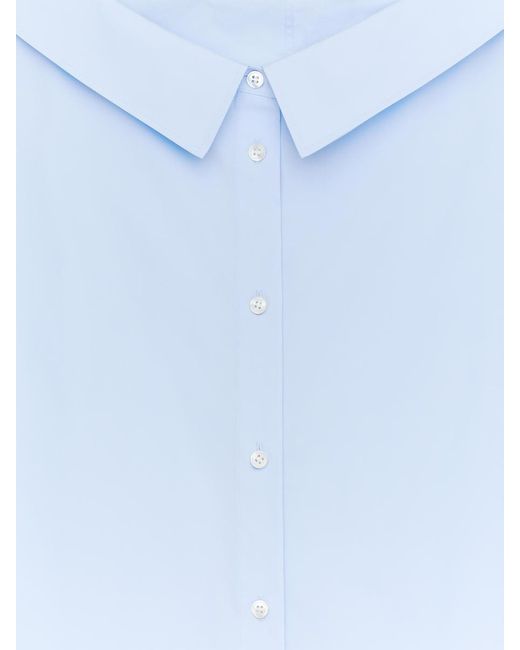 ARKET White Open-Neck Blouse