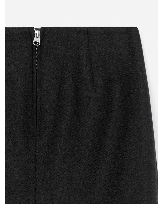 ARKET Black Wool-Blend Mini Skirt