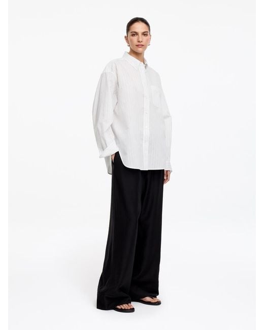 ARKET White Cotton-Silk Shirt