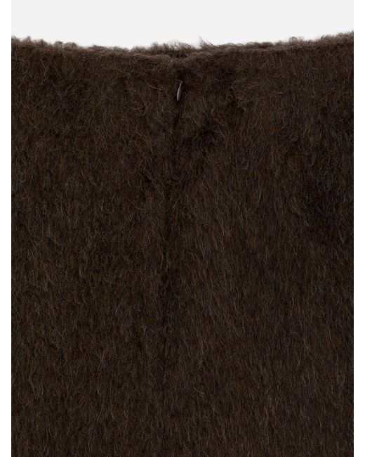 ARKET Green Wool-Alpaca Blend Skirt