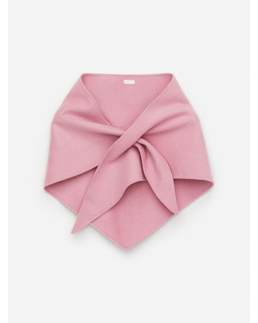 ARKET Pink Dreieckstuch Aus Wolle