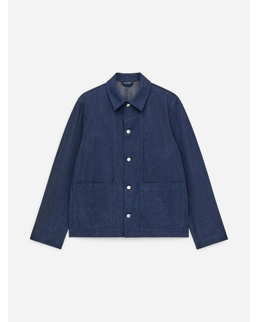 ARKET Blue Denim Workwear Jacket for men