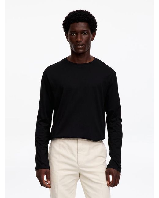 ARKET Black Regular Long-Sleeve T-Shirt for men