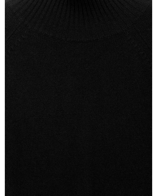 ARKET Black Roll-Neck Wool Jumper