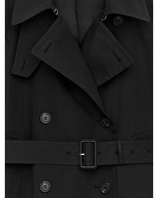 ARKET Black Oversized Trench Jacket