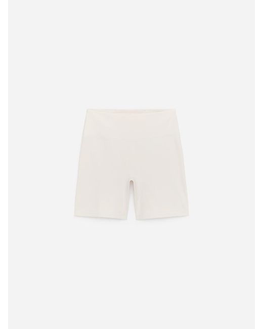 ARKET White Soft Stretch Biker Shorts