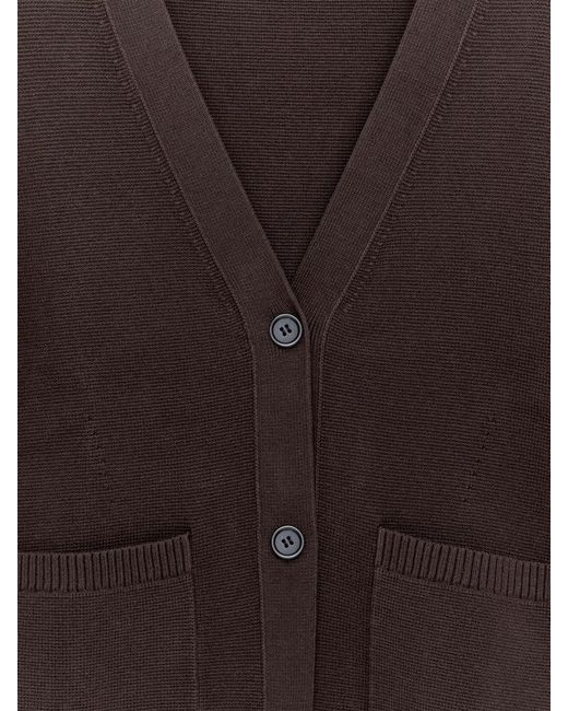 ARKET Black Cotton Cardigan