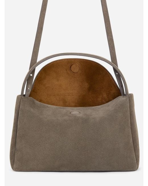 ARKET Brown Suede Shoulder Bag