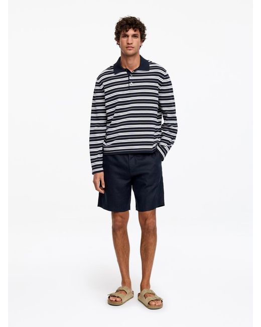 ARKET Blue Linen Shorts for men