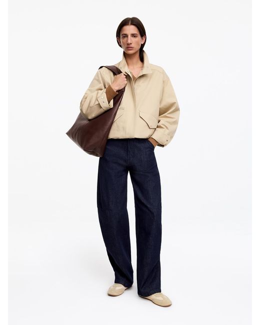 ARKET Natural Slouchy Leather Bag