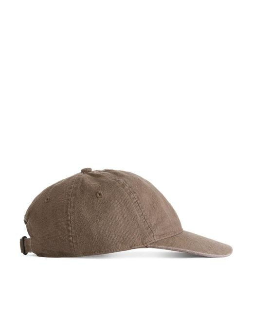 ARKET Brown Hemp-cotton Cap for men