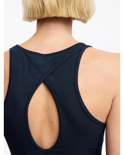 ARKET Blue Ribbed Tank Top