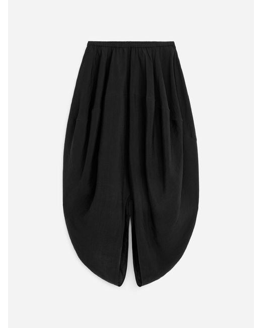 ARKET Black Cocoon-Shaped Skirt