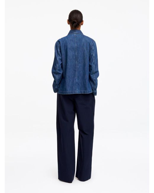 ARKET Blue Denim Twill Shirt