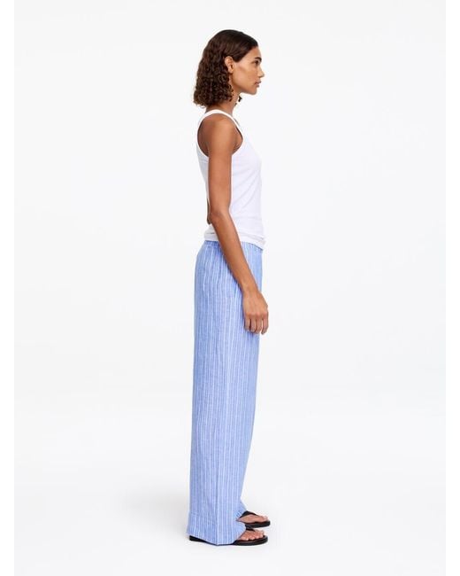 ARKET Blue Linen Trousers