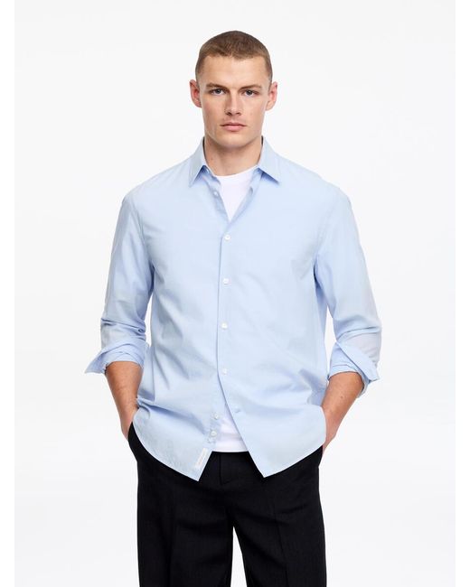 ARKET Blue Regular Cotton Lyocell Shirt for men