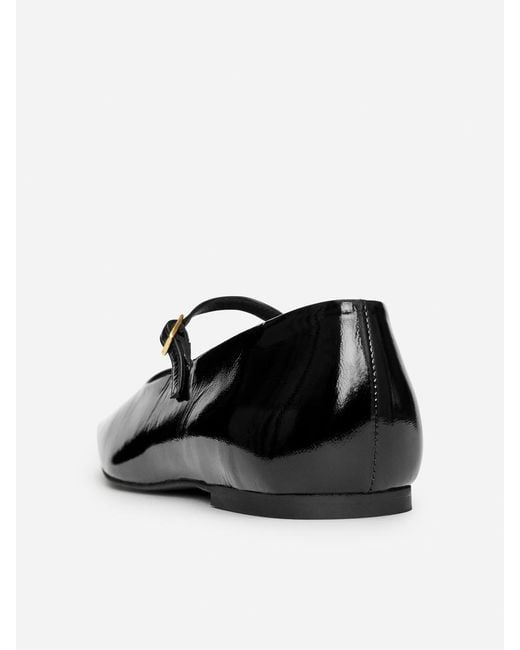 ARKET Black Mary Jane Flats