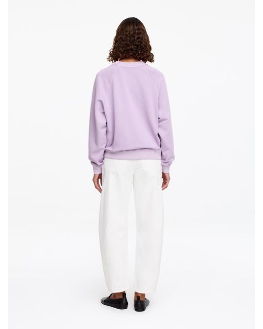 ARKET Purple Terry Sweatshirt