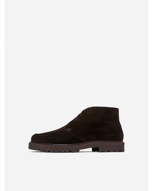 ARKET Chukka Boot Aus Veloursleder in Brown für Herren