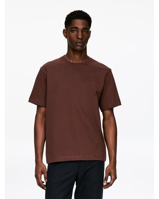 ARKET Purple 220 Gsm Relaxed T-Shirt for men
