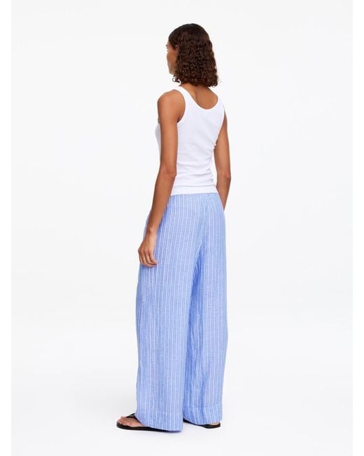 ARKET Blue Linen Trousers