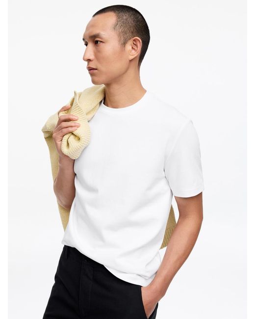 ARKET White Interlock Regular T-Shirt for men