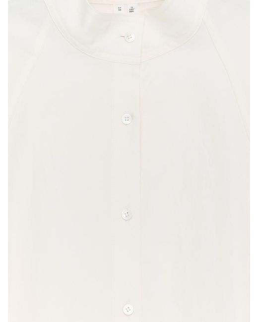 ARKET White Relaxed Stand-Collar Shirt