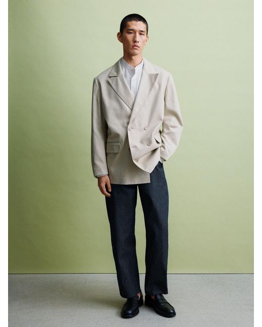 ARKET White Band-Collar Poplin Shirt for men