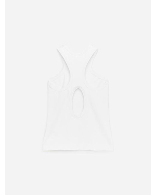ARKET White Racerback Tank Top