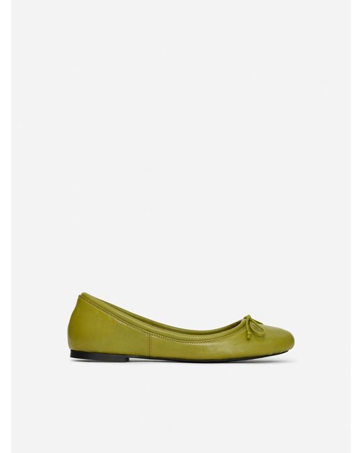 ARKET Green Sporty Ballerinas