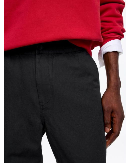ARKET Red Linen Blend Trousers for men