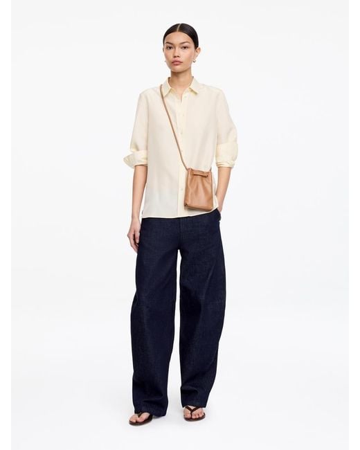 ARKET Natural Leather Crossbody Bag