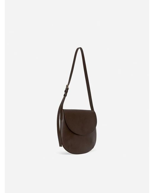 ARKET Brown Schultertasche Aus Leder