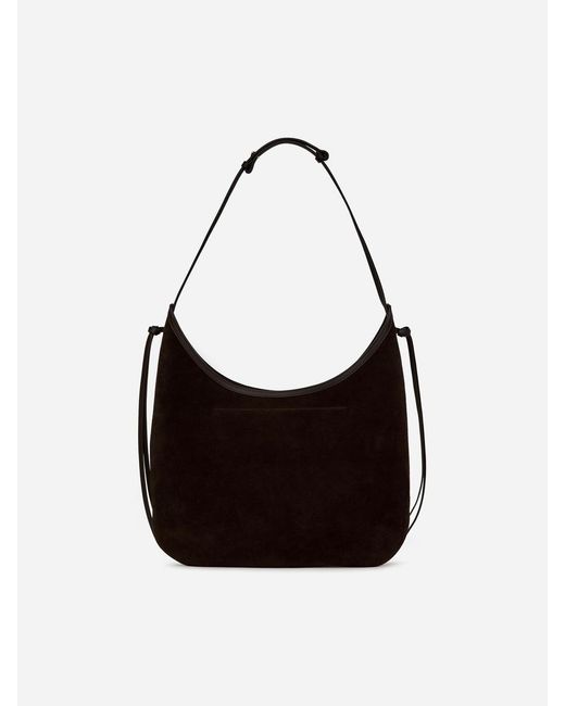 ARKET Black Split Suede Shoulder Bag