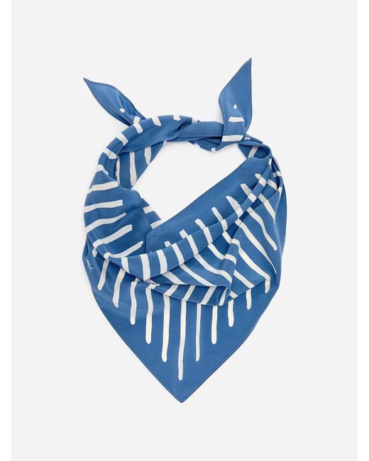 ARKET Blue Triangle Silk Scarf