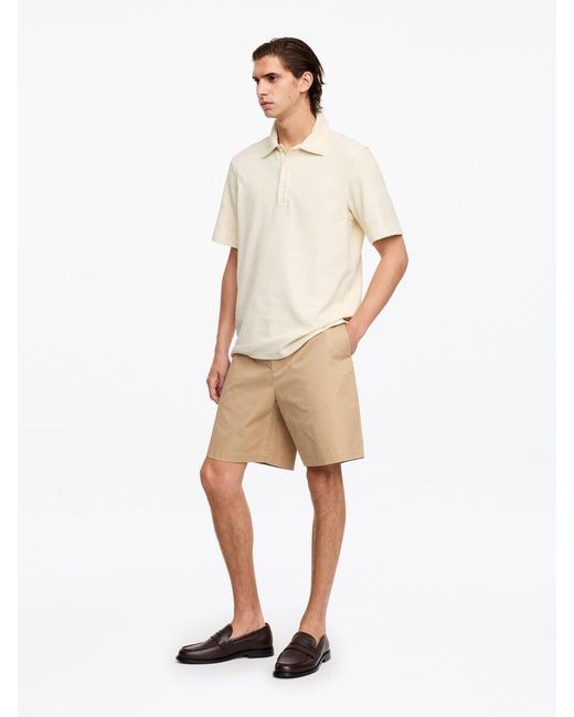 ARKET White Short-Sleeve Polo Shirt for men